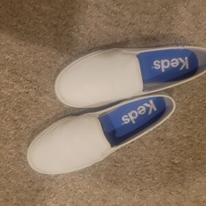 Keds White Slip-On Sneakers